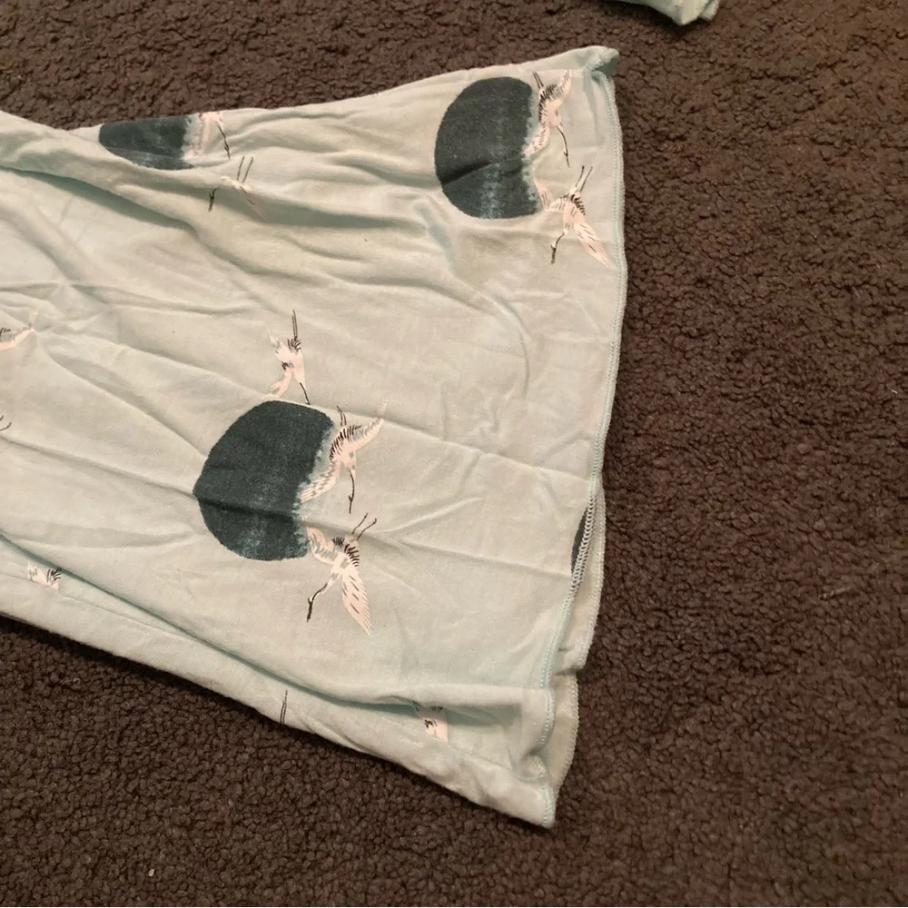 Kate Quinn the woods modal blue crane pajama pants - Picture 3 of 6